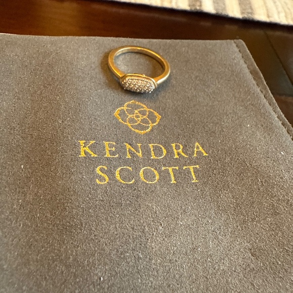Kendra Scott isa pave diamond ring sz6 - Picture 5 of 5